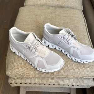 On cloud. Running White Athletic Shoes